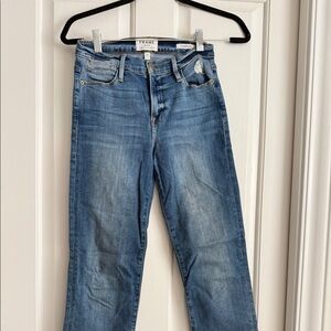 FRAME Le High Straight Jeans